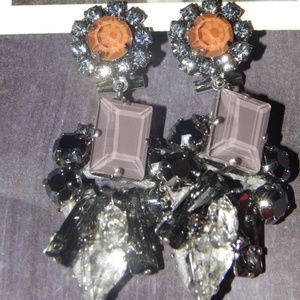 Rada Cadenza Drops Crystal Earrings